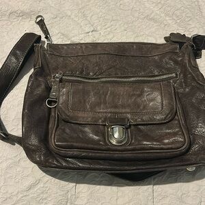 Roots leather bag